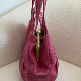 Coach Pink Canvas Ergo Kisslock Bag