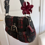 Rare Coach Plaid Soho Sufflette Shoulder Bag