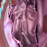 Coach Burgundy Peyton Patent Leather Turnlock Legacy Bag