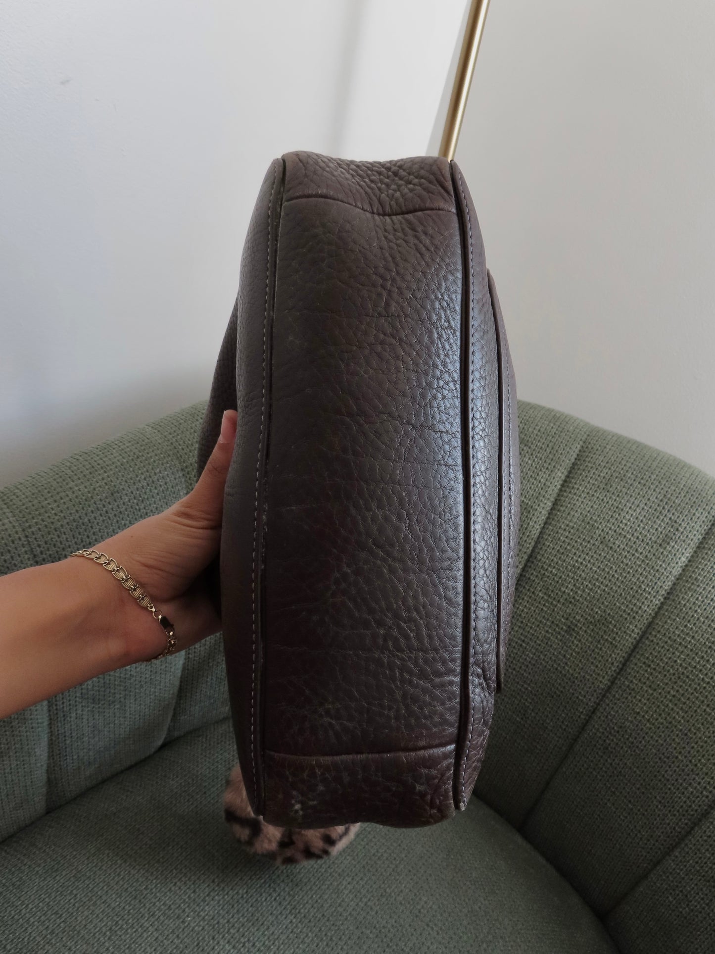 Coach Brown Pebbled Leather Chelsea Hobo Set