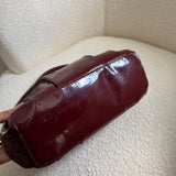 Coach Burgundy Patent Leather Madison Shoulder Bag