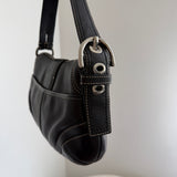 Black Leather Mini Soho Bag