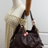 Coach Brown Leather Maggie Bag