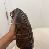 Coach Signature Brown Hobo Bag