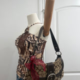 Coach Brown Signature Soho Sufflette Bag