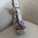 Coach Lavender Canvas Mini Hobo Bag