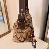 Coach Brown Monogram Shoulder Bag