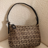 Fendi Signature Brown Pochette Bag
