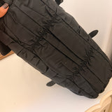 Black Prada Nylon Ruffle Bag