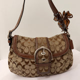 Coach Brown Canvas Large Soho Bag