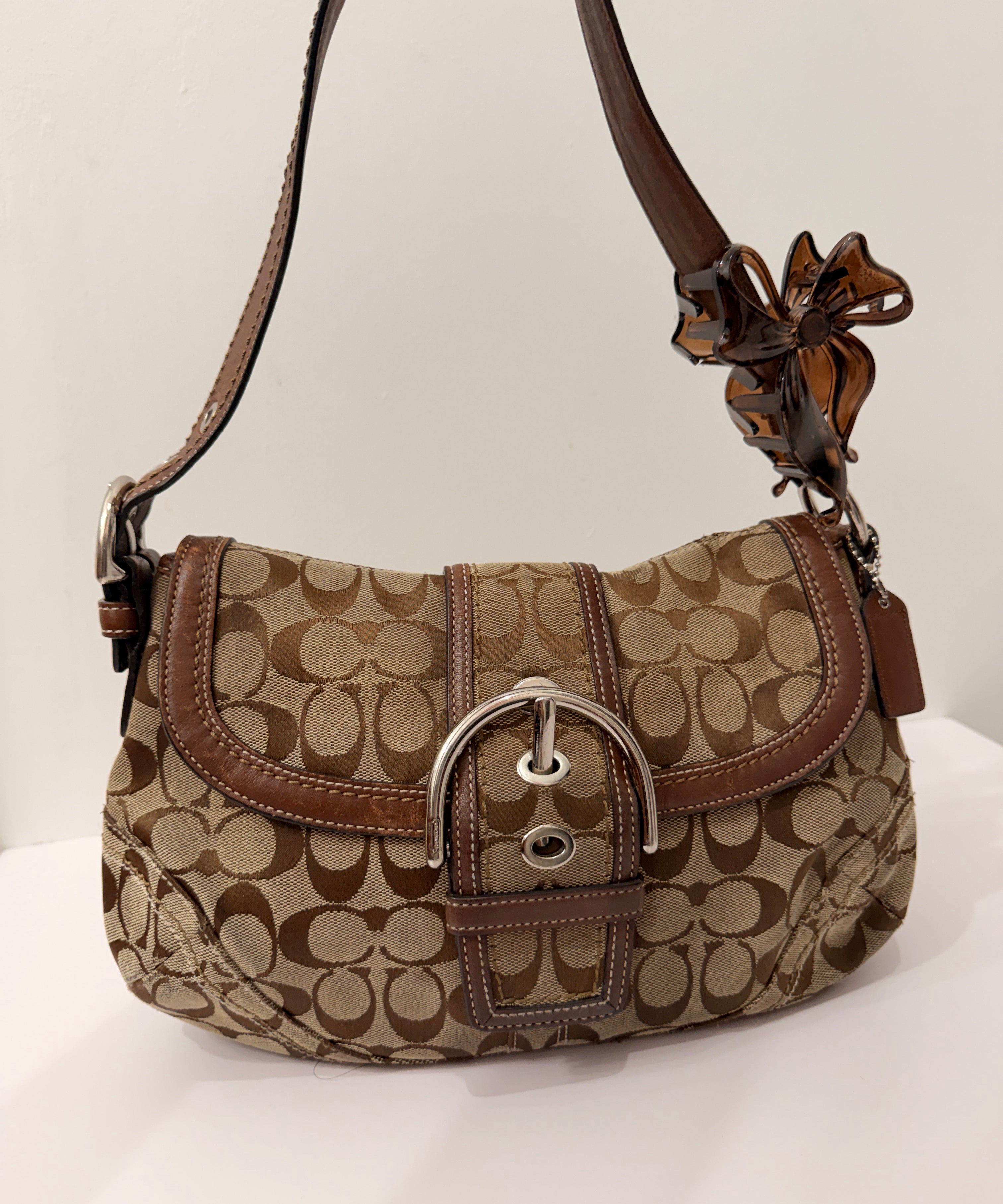 Coach Brown Canvas Large Soho Bag