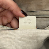 White Leather Gucci Soho Double-G Tote