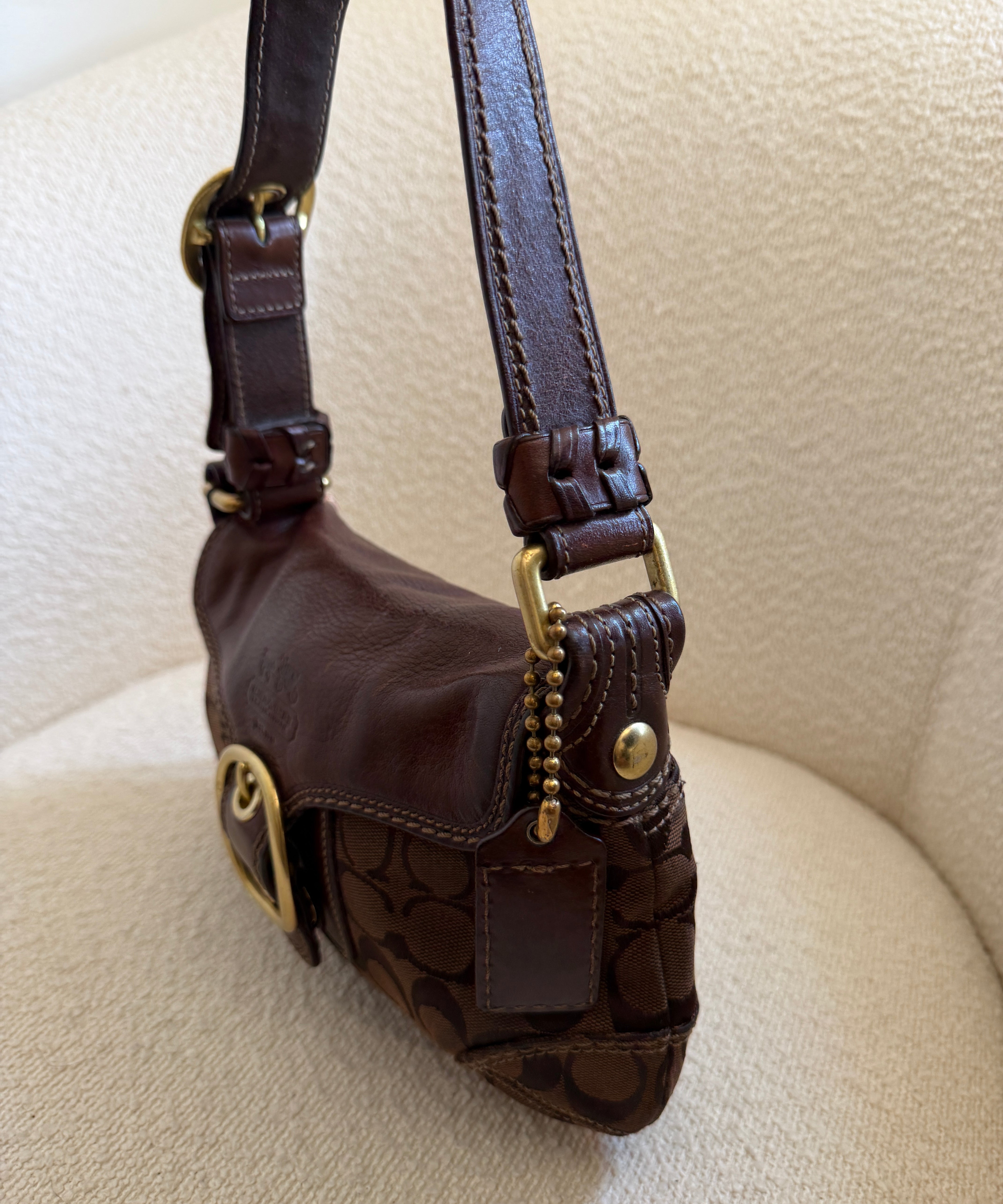 Chocolate Brown Coach Mini Soho Bleeker Bag