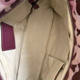 Coach Maroon Signature Tote Bag
