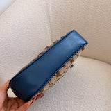 Coach Blue Trim Hamptons Clip Bag