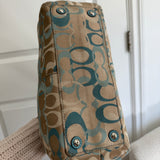 Coach Blue Optic Soho Tote Bag