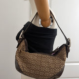 Coach Brown Signature Mini Hobo Bag