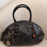 Brown Guccissima Sukey Boston Tote Bag