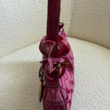 Coach Hot Pink Canvas Demi Hamptons Buckle Bag