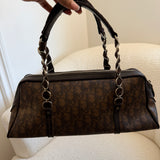 Brown Dior Romantique Trotter Hand Bag