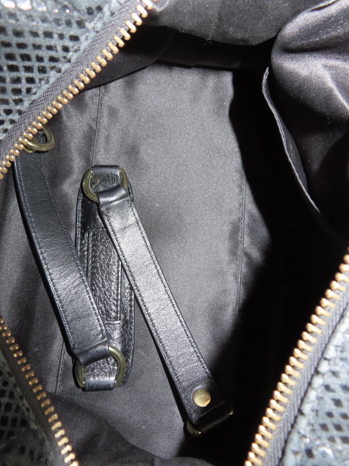 Coach Black Python Madison Satchel Bag