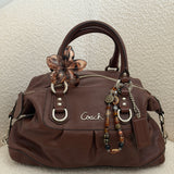 Brown Leather Coach Sabrina Madison Bag