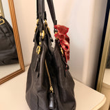 Coach Black Leather Maggie Bag