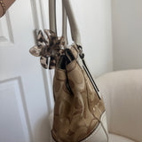 Coach Beige Signature Hamptons Carry-All Bag