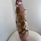 Rare Pink Coach Signature Shoulder Bag