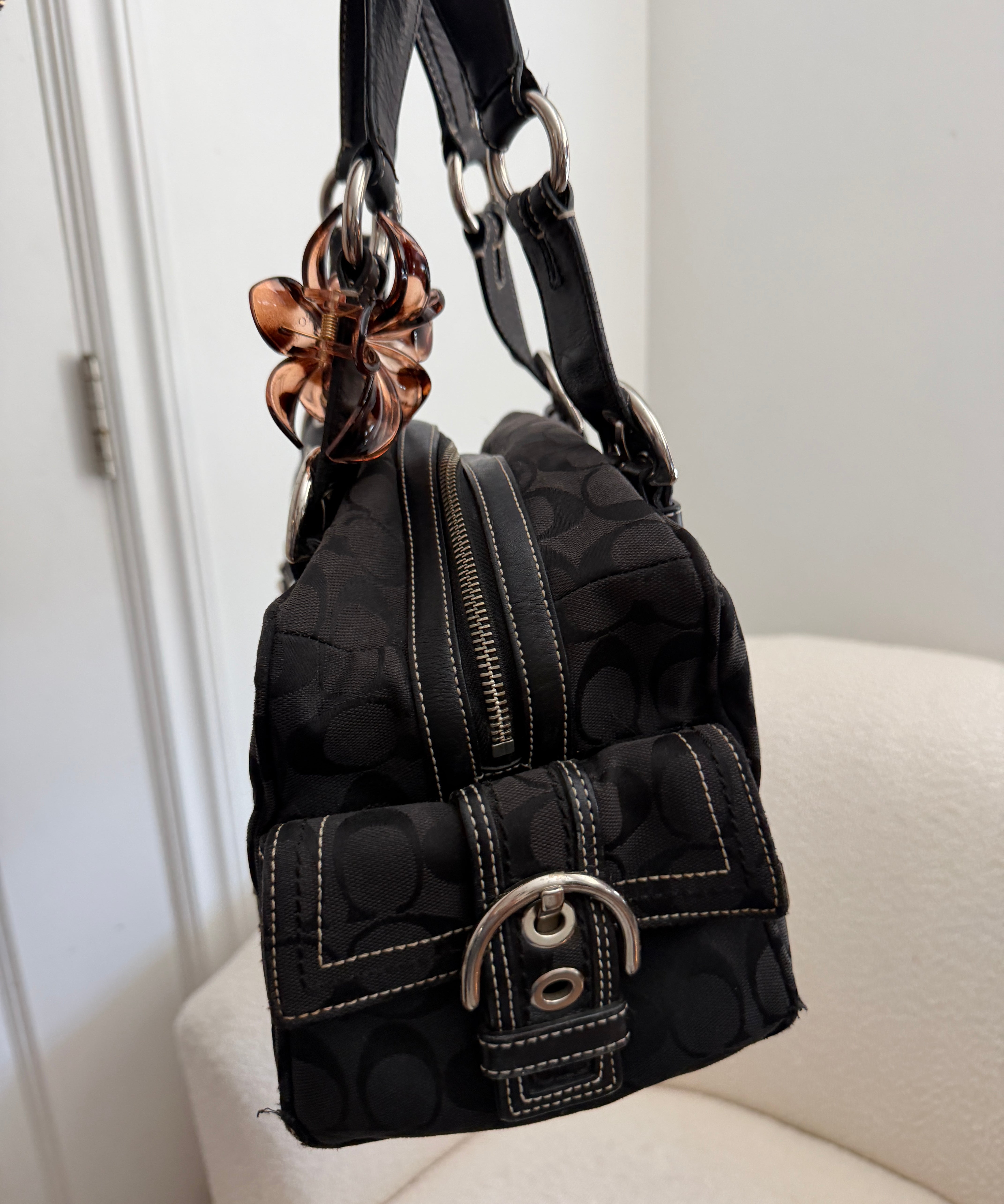Black Coach Soho Mia Satchel Bag