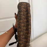Brown Dior Romantique Trotter Hand Bag