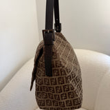 Fendi Signature Brown Mamma Baguette Bag