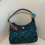 Coach Teal Op Art Madison Mini Bag