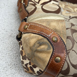 Coach Leopard Patchwork Carly Bag