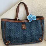 Denim Gucci Abbey Tote Bag
