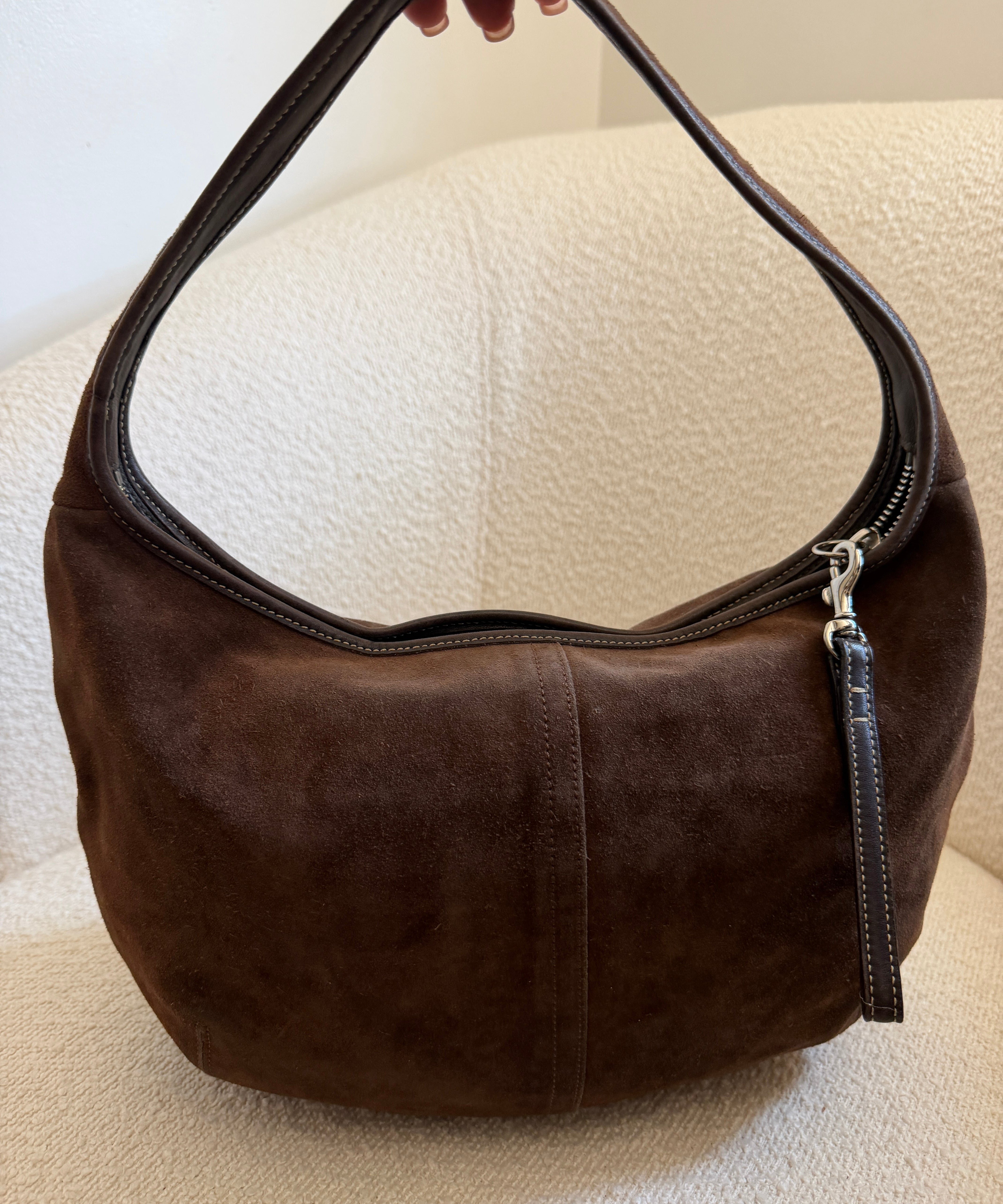 Coach Brown Suede Ergo Hobo Bag