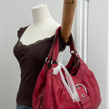 Rare Coach Red Leather Soho Lynn Bag