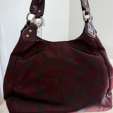 Rare Coach Burgundy Campbell Hobo Bag