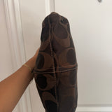 Coach Signature Brown Hobo Bag