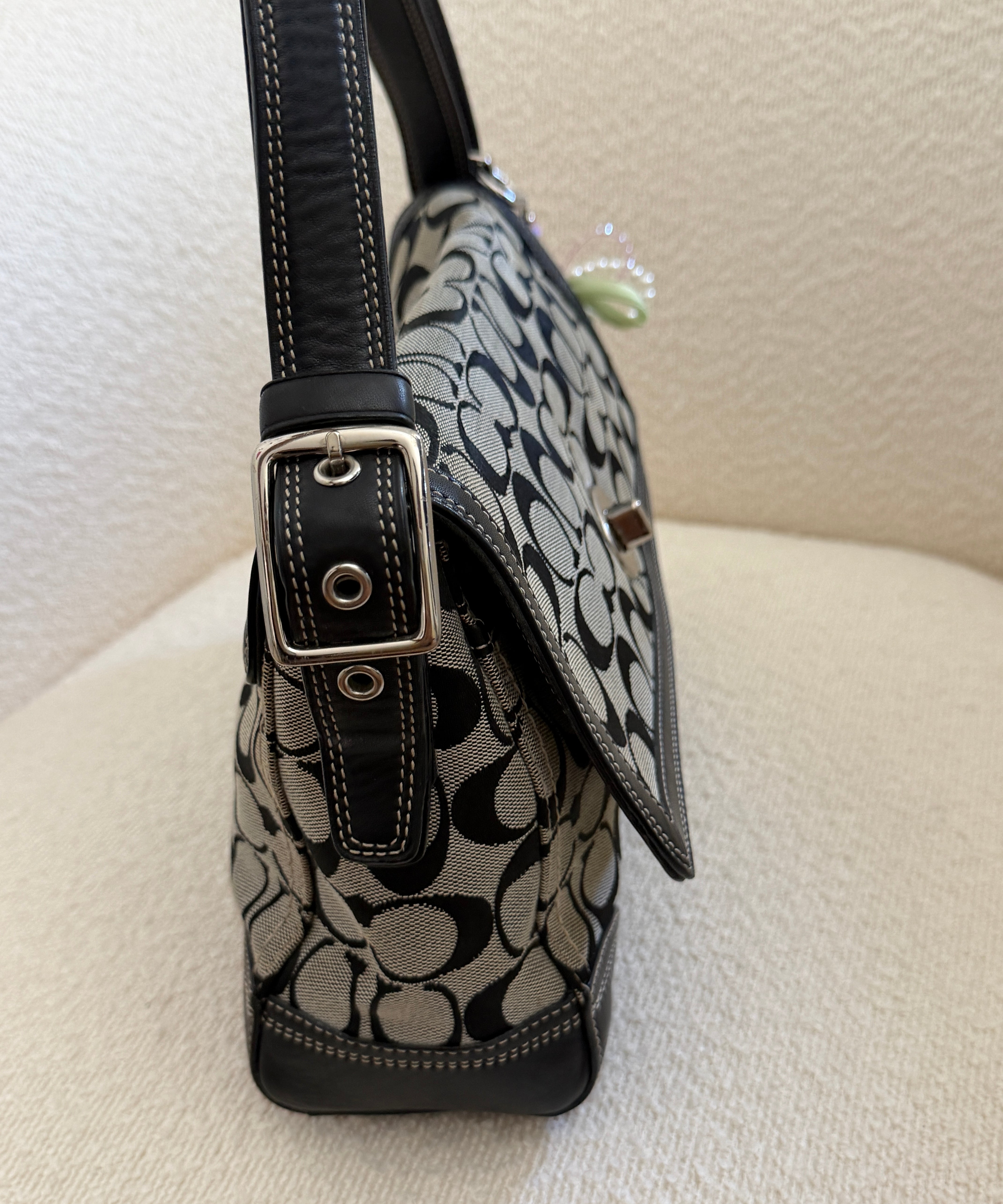 Coach Grey Hamptons Shoulder Bag