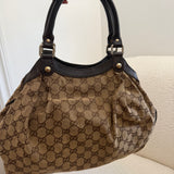 Brown Gucci GG Sukey Tote Bag