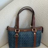 Rare Denim Gucci Abbey Mini Tote Bag
