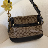 Coach Canvas Ali Legacy Turnlock Bag