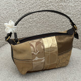 Coach Holiday Patchwork Top Handle Pochette