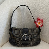 Coach Grey Canvas Mini Soho Bag