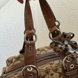Brown Coach Signature Soho Mia Satchel Bag