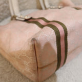 Baby Pink Gucci Abbey Tote Bag with Gucci Charm