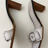 Coach White Peep-toe Heels (Size 9.5)