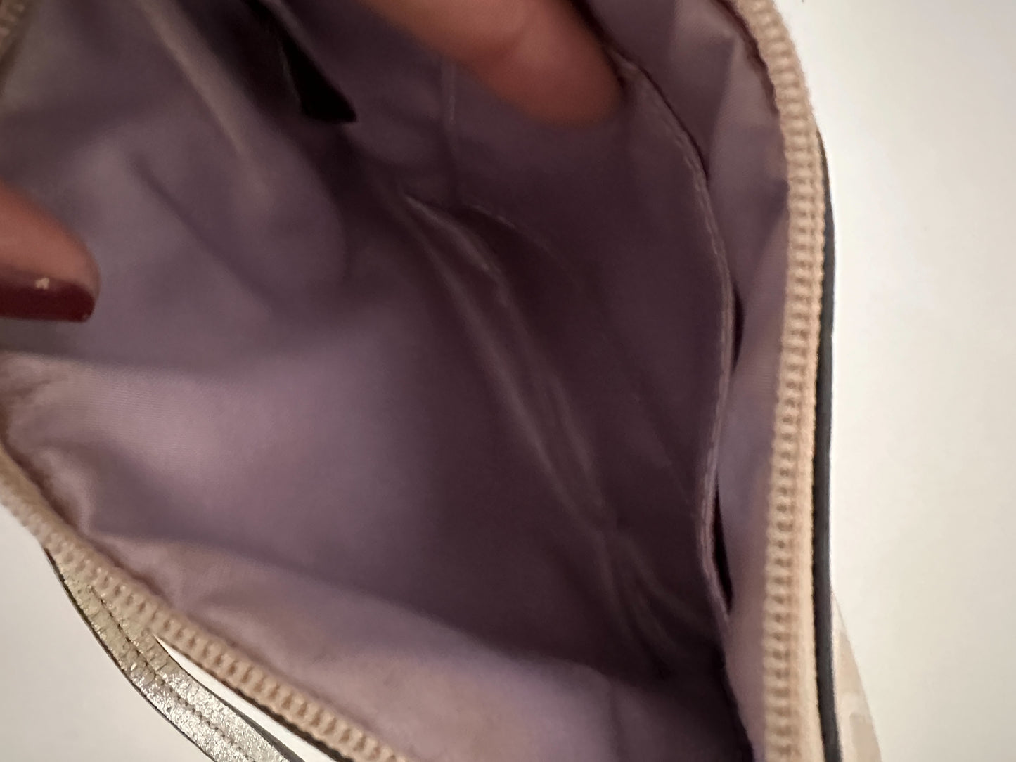 Coach Beige Optic Wrislet/Mini Purse
