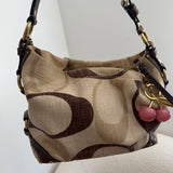 Coach Cream Optic Carly Shoulder Bag
